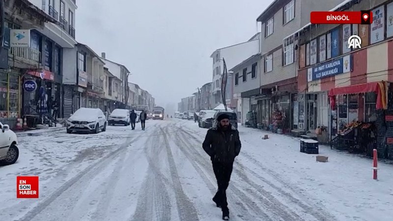 Bingöl’de kar yağışı: Eğitime 1 gün orta verildi