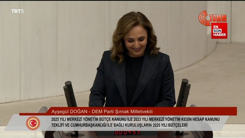 DEM Partili Ayşegül Doğan Meclis’te Kürtçe selam verdi