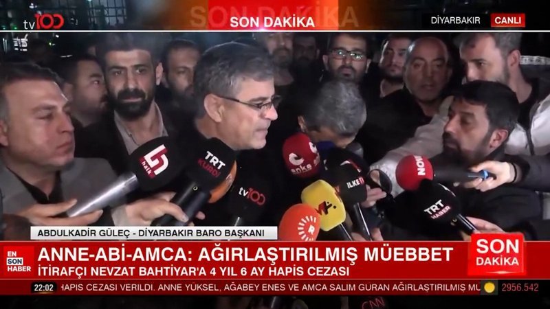 Diyarbakır Barosu, Nevzat Bahtiyar’a verilen cezayı az bulup itiraz etti