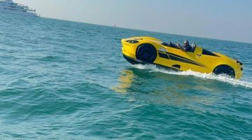 Dubai’de Ferrari görünümlü jet ski