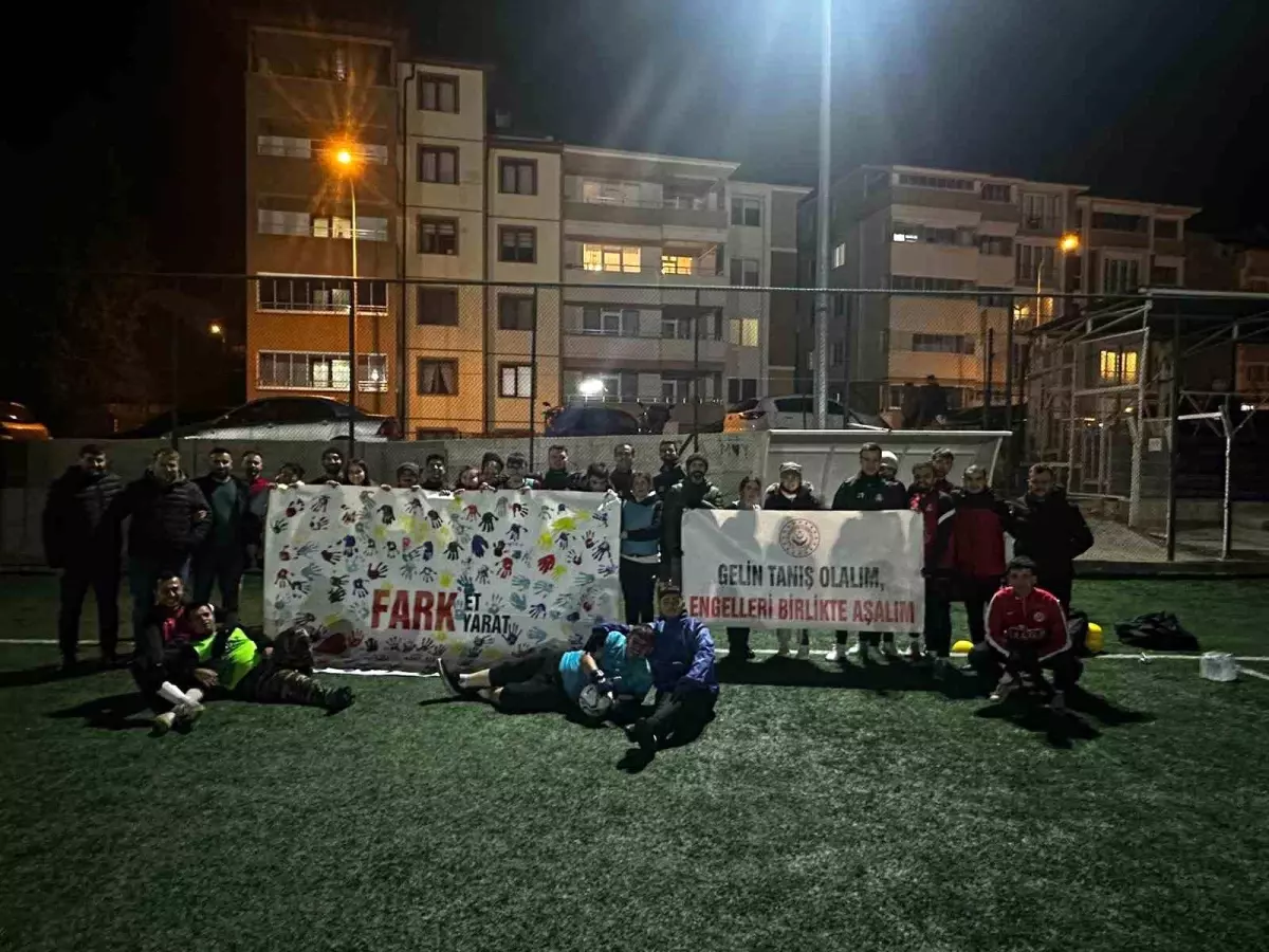 Engelli Çocuklar Futbol İdmanında
