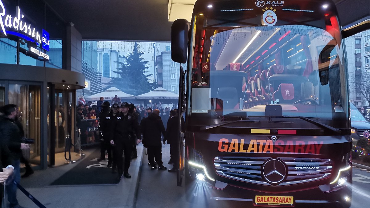 Galatasaray kafilesi Kayseri’ye geldi