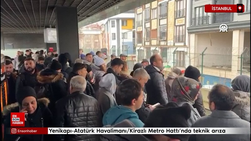 İstanbul’da Yenikapı-Atatürk Havalimanı/Kirazlı Metro Sınırı’nda teknik arıza