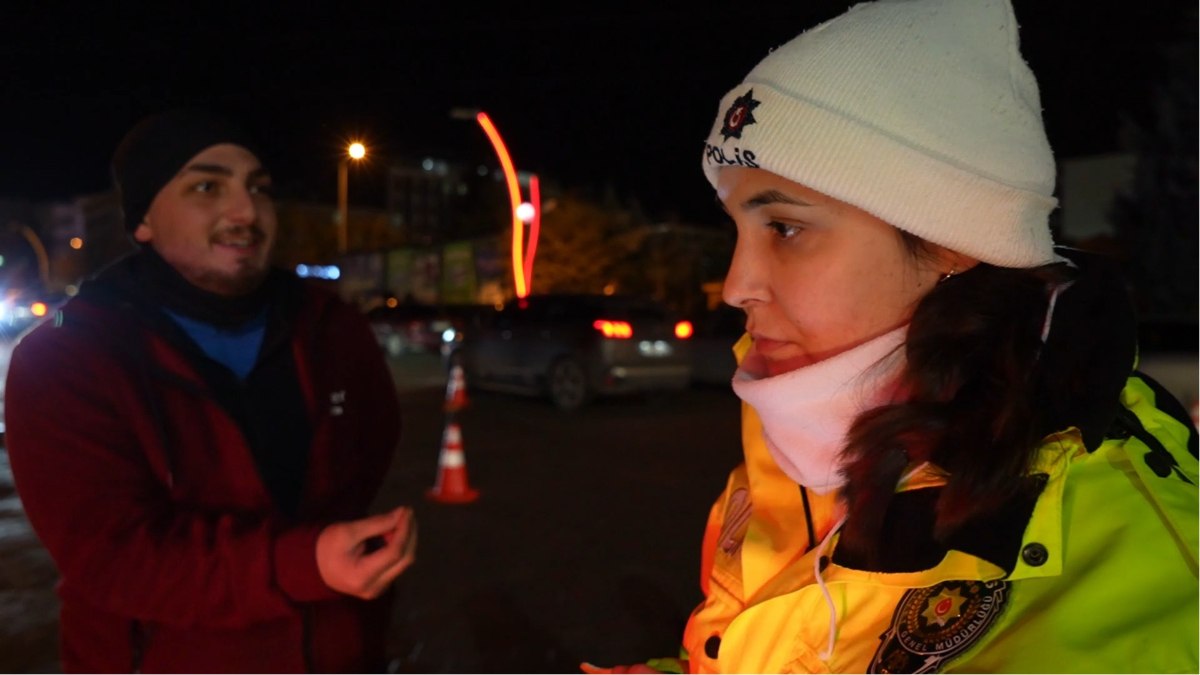 Kırıkkale’de ceza yiyen şoför polise yalvardı: Abla yapma