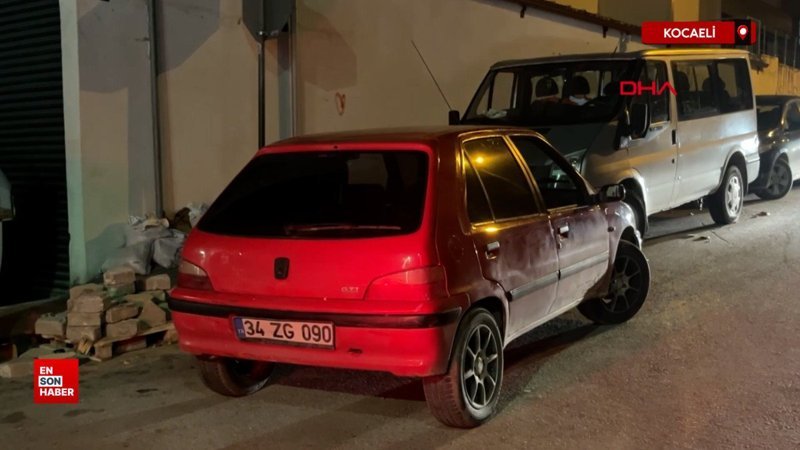 Kocaeli’de drift yapan alkollü şoför kovalamaca sonucu polis aracına çarptı
