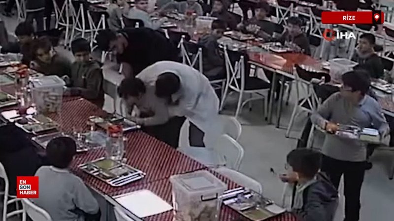 Rize’de öğretmenin Heimlich hareketi öğrenciyi kurtardı