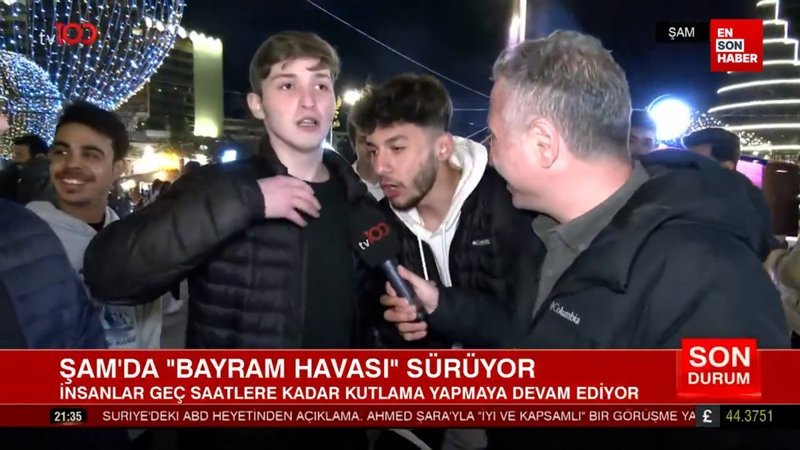 Şam’da sokaklar bayram yeri