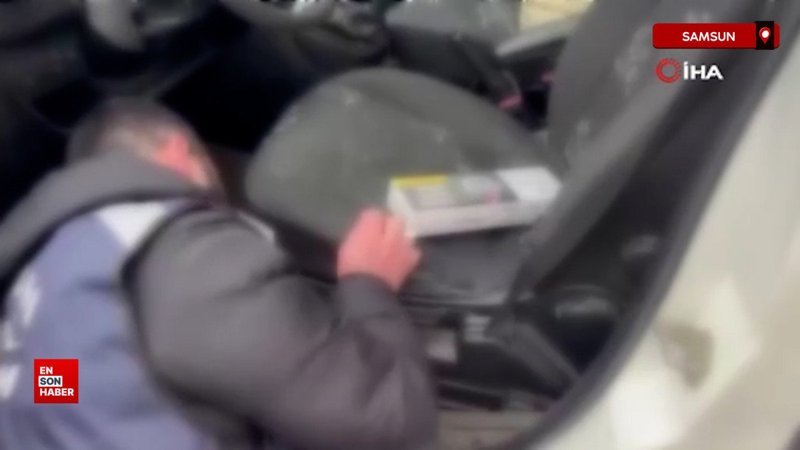 Samsun’da kaçak sigara ve içki operasyonu