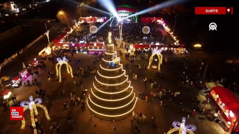 Suriye’nin başşehri Şam’da Noel Bayramı kutlamaları