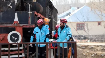 Van’da UMKE’nin Tren Kazası Tatbikatı Gerçekleştirildi